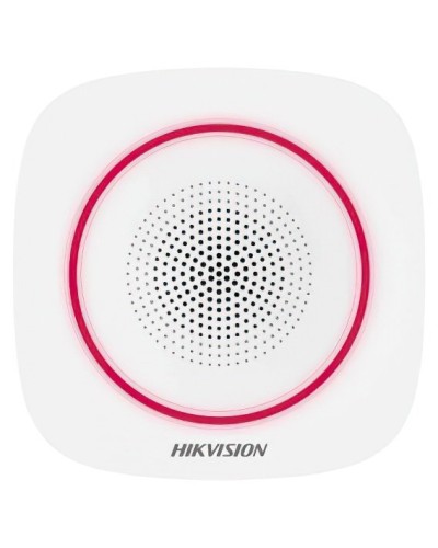 DS-PS1-II-WE(RU) Red Indicator. Оповещатель свето-звуковой радиоканальный. AX PRO Hikvision в Костроме