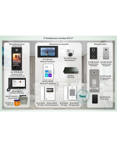 ДМФ-004. IP-домофонные системы BAS-IP. BAS-IP в Костроме