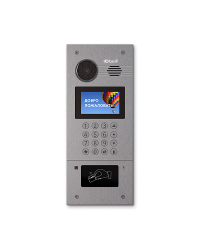 AA-07FB SILVER. Вызывная панель IP-домофона. BAS-IP в Костроме