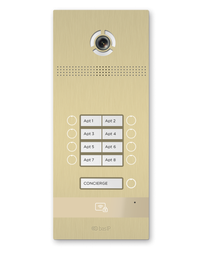 BI-08FB GOLD. Вызывная панель IP-домофона. BAS-IP в Костроме