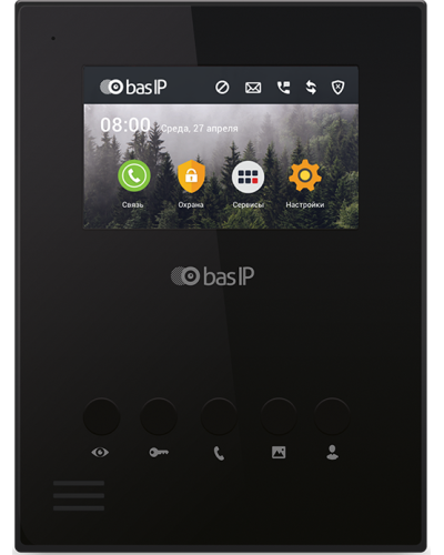 AU-04LA (AU-04L) BLACK. Монитор IP-домофона. BAS-IP в Костроме