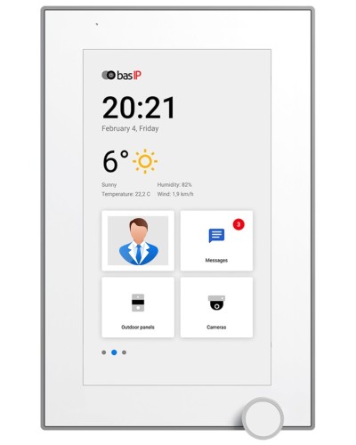 AZ-07L WHITE. Монитор IP-видеодомофона цветной. BAS-IP в Костроме