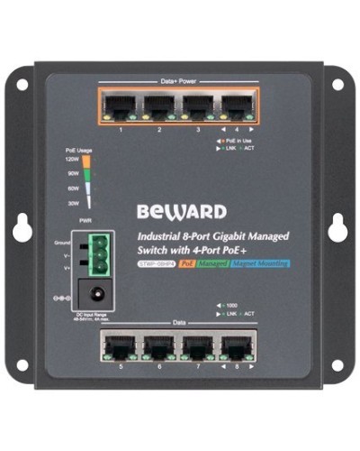 STWP-08HP4. Коммутатор 8-портовый. Beward в Костроме