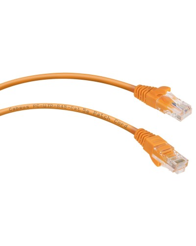 PC-UTP-RJ45-Cat.5e-0.5m-OR (7670c), оранжевый. Патч-корд медный. CABEUS в Костроме