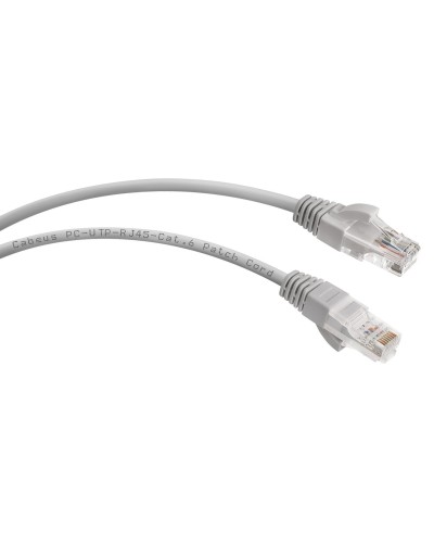 PC-UTP-RJ45-Cat.6-1.5m (7273c), серый. Патч-корд медный. CABEUS в Костроме