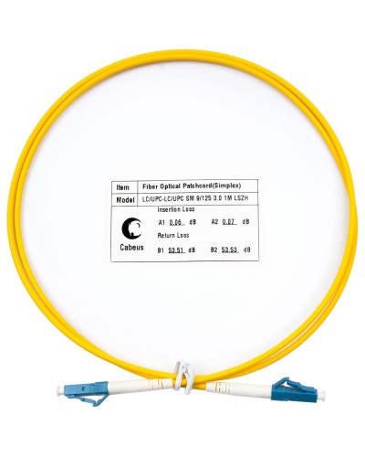 FOP(s)-9-LC-LC-1,5m (8332c). Патч-корд оптический. CABEUS в Костроме