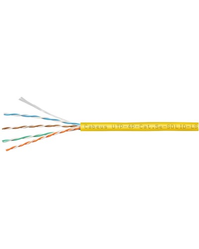 UTP-4P-Cat.5e-SOLID-LSZH-YL (9780c). Кабель «витая пара» (LAN) для структурированных систем связи. CABEUS в Костроме