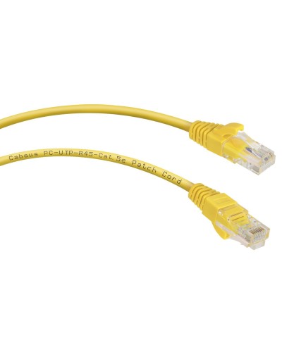 PC-UTP-RJ45-Cat.5e-1.5m-YL (7695c), желтый. Патч-корд медный. CABEUS в Костроме