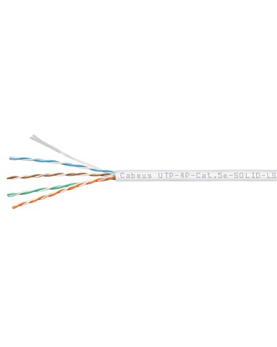 UTP-4P-Cat.5e-SOLID-LSZH-WH (9782c). Кабель «витая пара» (LAN) для структурированных систем связи. CABEUS в Костроме