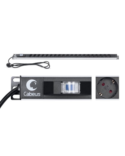 PDU-16-20S-B (9551c). Блок розеток. CABEUS в Костроме