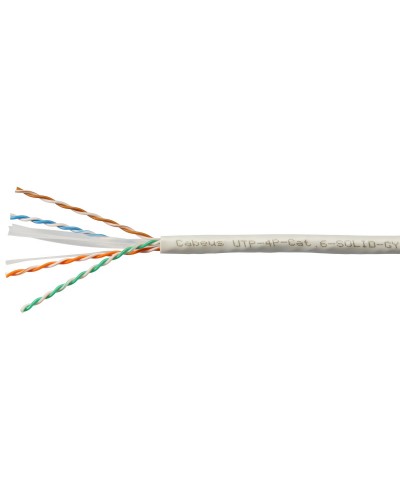 UTP-4P-Cat.6-SOLID-GY (7178c). Кабель «витая пара» (LAN) для структурированных систем связи. CABEUS в Костроме