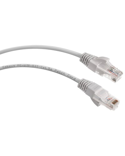 PC-UTP-RJ45-Cat.5e-5m (7215c), серый. Патч-корд медный. CABEUS в Костроме