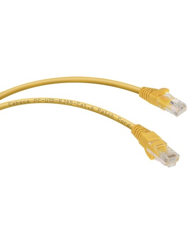 PC-UTP-RJ45-Cat.6-1m-YL (8705c), желтый. Патч-корд медный. CABEUS в Костроме