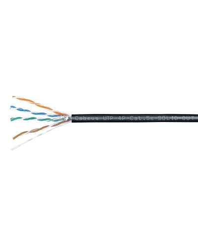 UTP-4P-Cat.5e-SOLID-OUT-LSZH-UV (7172c). Кабель «витая пара» (LAN) для структурированных систем связи. CABEUS в Костроме