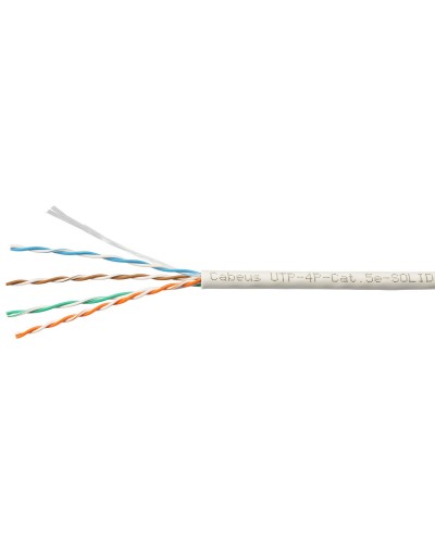 UTP-4P-Cat.5e-SOLID-LSLTx-GY-100 (10945c-5). Кабель «витая пара» (LAN) для структурированных систем связи. CABEUS в Костроме