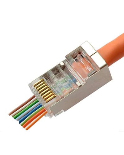 8P8C-SH-C6-FC (100 шт) (10797c). Разъем RJ-45. CABEUS в Костроме