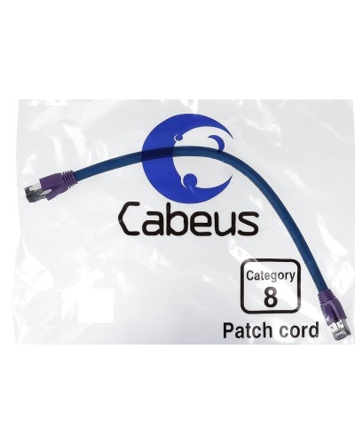 PC-SSTP-RJ45-Cat.8-3m-LSZH (9704c), серый. Патч-корд медный. CABEUS в Костроме