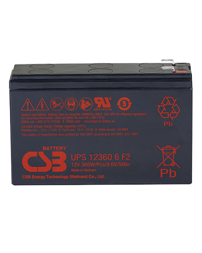 CSB UPS 123606. Аккумулятор герметичный свинцово-кислотный. CSB в Костроме