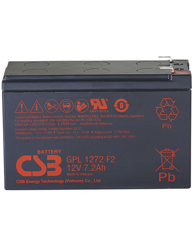 CSB GPL 1272 F2 FR. Аккумулятор герметичный свинцово-кислотный. CSB в Костроме