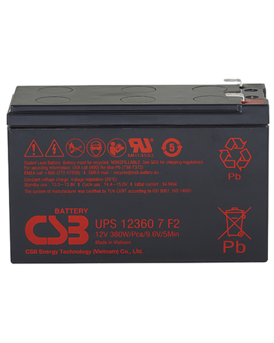 CSB UPS 123607. Аккумулятор герметичный свинцово-кислотный. CSB в Костроме