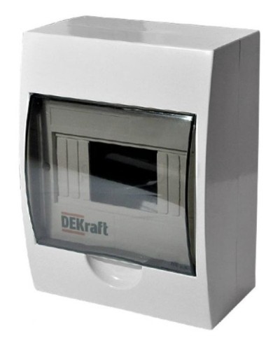 ЩРН-П-8 IP41 настенный (31010DEK). Щиток модульный с прозрачной дверцей. DEKraft в Костроме