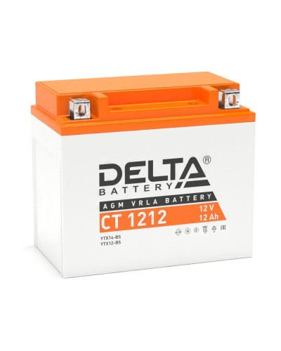 Delta CT 1212. Аккумулятор герметичный свинцово-кислотный стартерный. Delta в Костроме