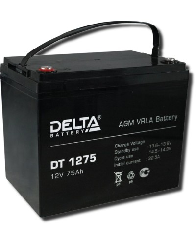 Delta DT 1275. Аккумулятор герметичный свинцово-кислотный. Delta в Костроме