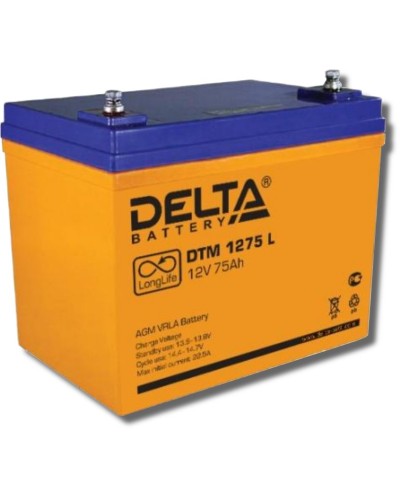 Delta DTM 1275 L. Аккумулятор герметичный свинцово-кислотный. Delta в Костроме