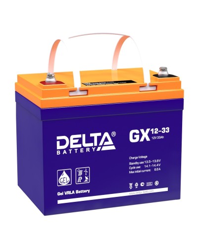 Delta GX 12-33. Аккумулятор герметичный свинцово-кислотный. Delta в Костроме
