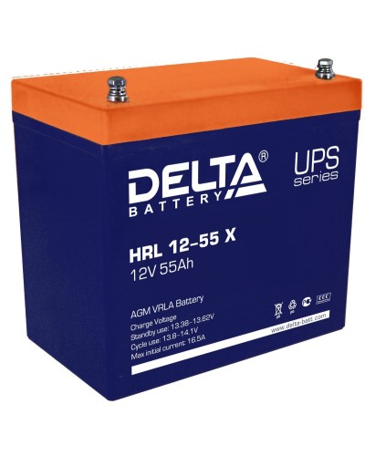 Delta HRL 12-55 X. Аккумулятор герметичный свинцово-кислотный. Delta в Костроме