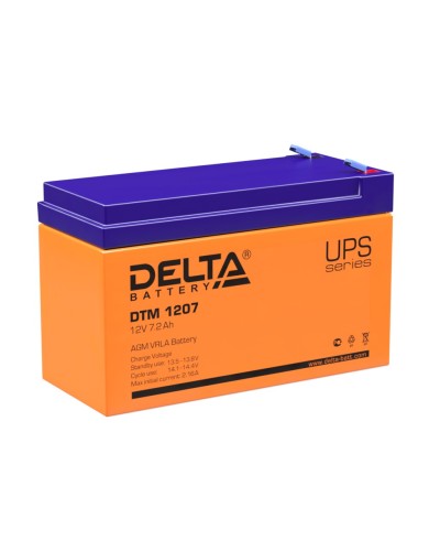 Delta DTM 1207. Аккумулятор герметичный свинцово-кислотный. Delta в Костроме