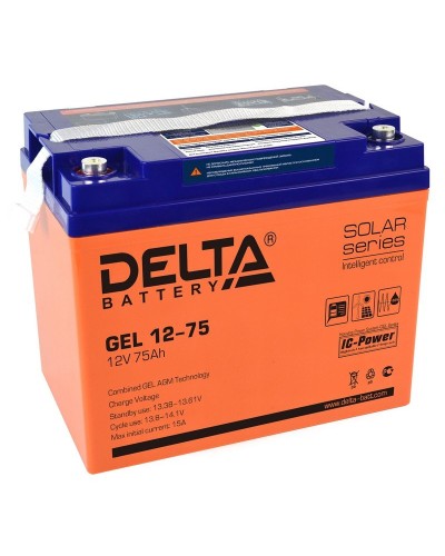 Delta GEL 12-75. Аккумулятор герметичный свинцово-кислотный. Delta в Костроме