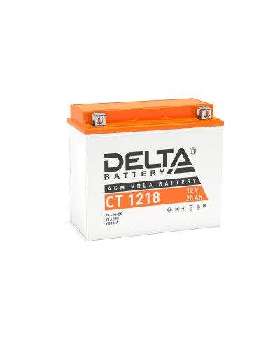 Delta CT 1218. Аккумулятор герметичный свинцово-кислотный стартерный. Delta в Костроме