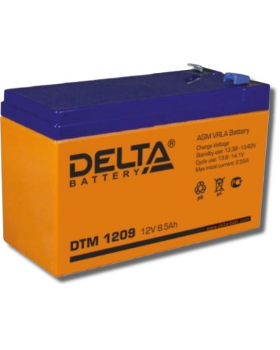 Delta DTM 1209. Аккумулятор герметичный свинцово-кислотный. Delta в Костроме