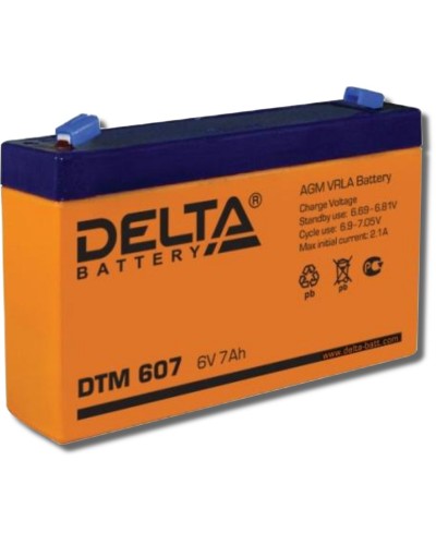 Delta DTM 607. Аккумулятор герметичный свинцово-кислотный. Delta в Костроме