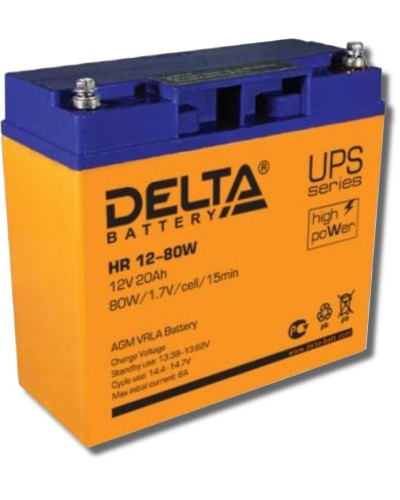 Delta HR 12-80 W. Аккумулятор герметичный свинцово-кислотный. Delta в Костроме