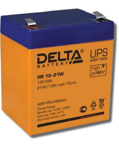 Delta HR 12-21 W. Аккумулятор герметичный свинцово-кислотный. Delta в Костроме