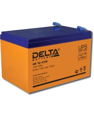 Delta HR 12-51 W. Аккумулятор герметичный свинцово-кислотный. Delta в Костроме