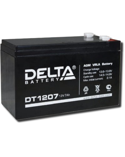 Delta DT 1207. Аккумулятор герметичный свинцово-кислотный. Delta в Костроме