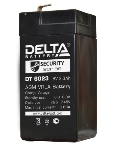 Delta DT 6023 (75мм). Аккумулятор герметичный свинцово-кислотный. Delta в Костроме