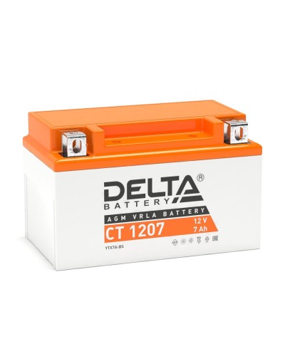 Delta CT 1207. Аккумулятор герметичный свинцово-кислотный стартерный. Delta в Костроме