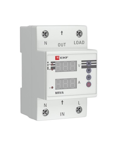 MRVA 25A PROxima (MRVA-25A). Реле напряжения и тока с дисплеем. EKF в Костроме