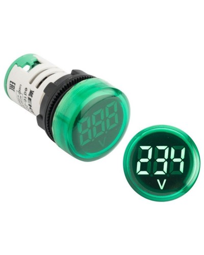 ED16-22VD (ed16-22vd-g). Индикатор значения напряжения зеленый. EKF в Костроме