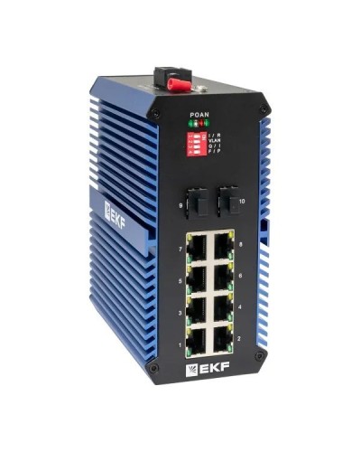 TSX-U-2GX/SFP-8GTP. Промышленный неуправляемый коммутатор. EKF в Костроме