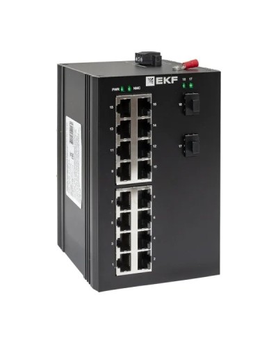 TSX-U-2GX/SFP-16GT. Промышленный неуправляемый коммутатор. EKF в Костроме