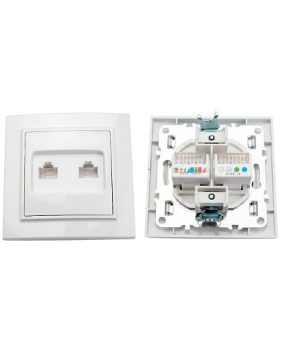 Минск Розетка RJ-45+Phone СП (ERK00-135-10). Розетка RJ-45+Phone СП. EKF в Костроме