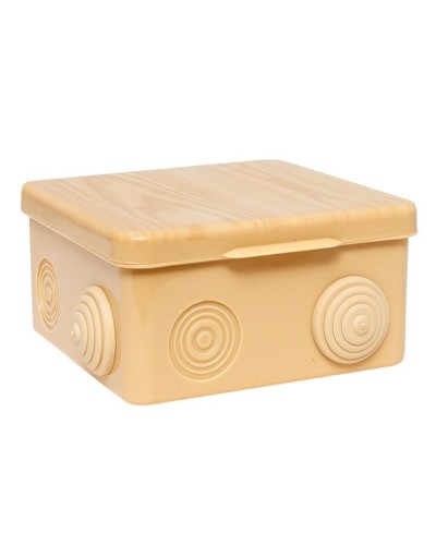 КМР-030-014 с крышкой (100х100х55) светлое дерево IP54 (plc-kmr-030-014-s). Коробка распределительная. EKF в Костроме