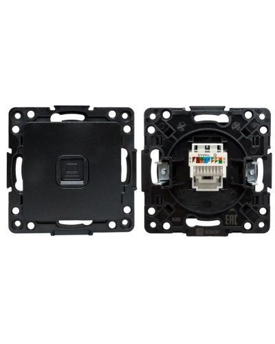 Стокгольм Механизм Розетки RJ-45 1-местной (EZK01-035-10). Механизм Розетки RJ-45 1-местной. EKF в Костроме