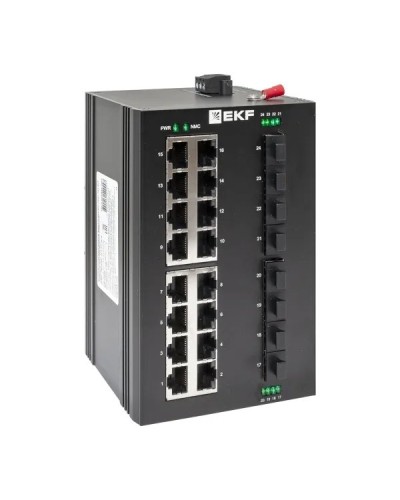 TSX-U-8GX/SFP-16GT. Промышленный неуправляемый коммутатор. EKF в Костроме