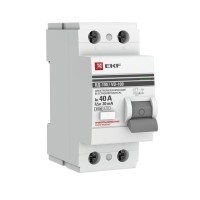 УЗО ВД-100 2P 40А 30мА тип AC эл-мех  PROxima (elcb-2-40-30-em-pro). Выключатель дифференциального тока (УЗО). EKF